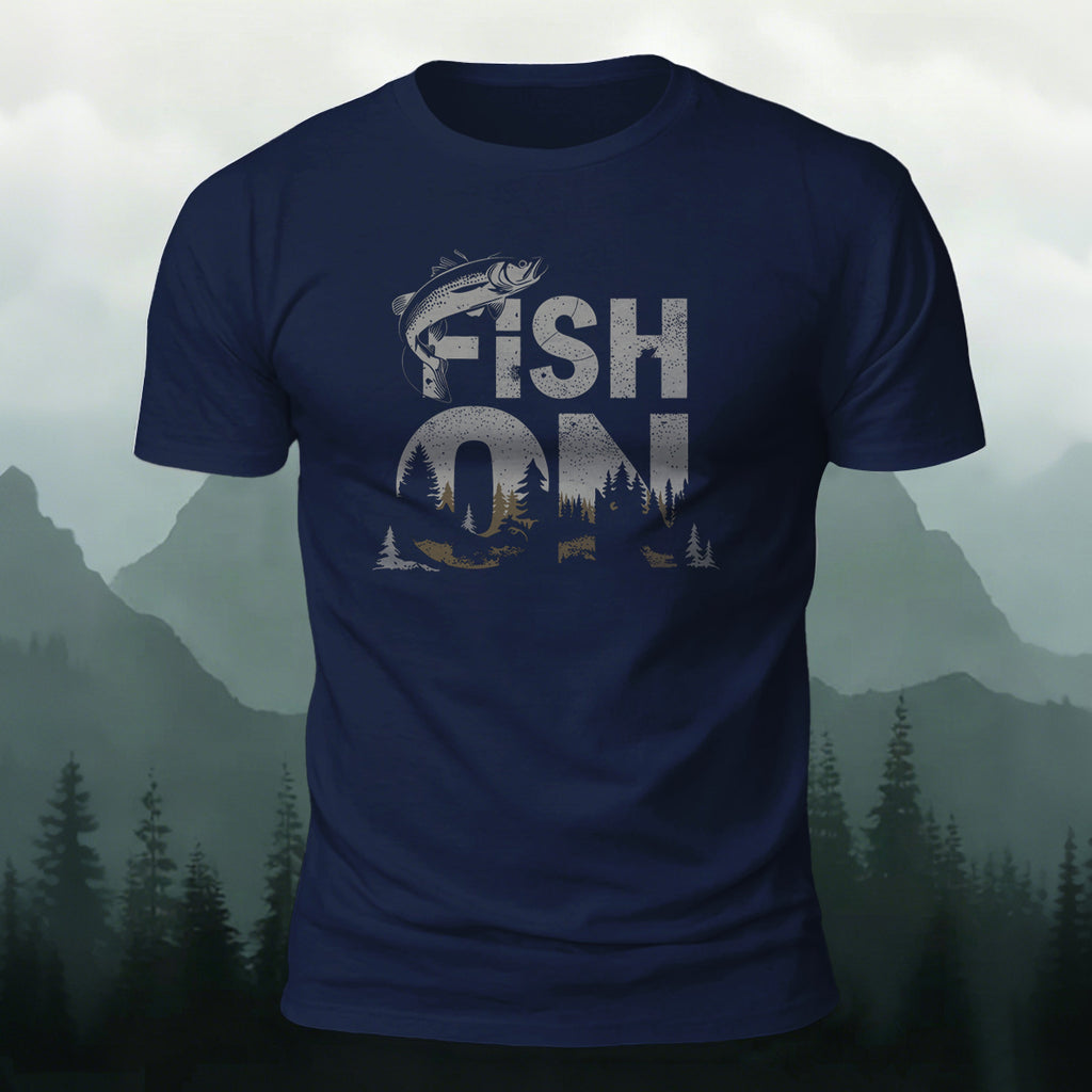 FISH ON Printed Casual Premium Cotton T-Shirt