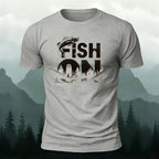 FISH ON Printed Casual Premium Cotton T-Shirt