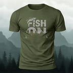 FISH ON Printed Casual Premium Cotton T-Shirt