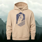 Cotton Made Bird Totem Print Casual Versatile Hoodie