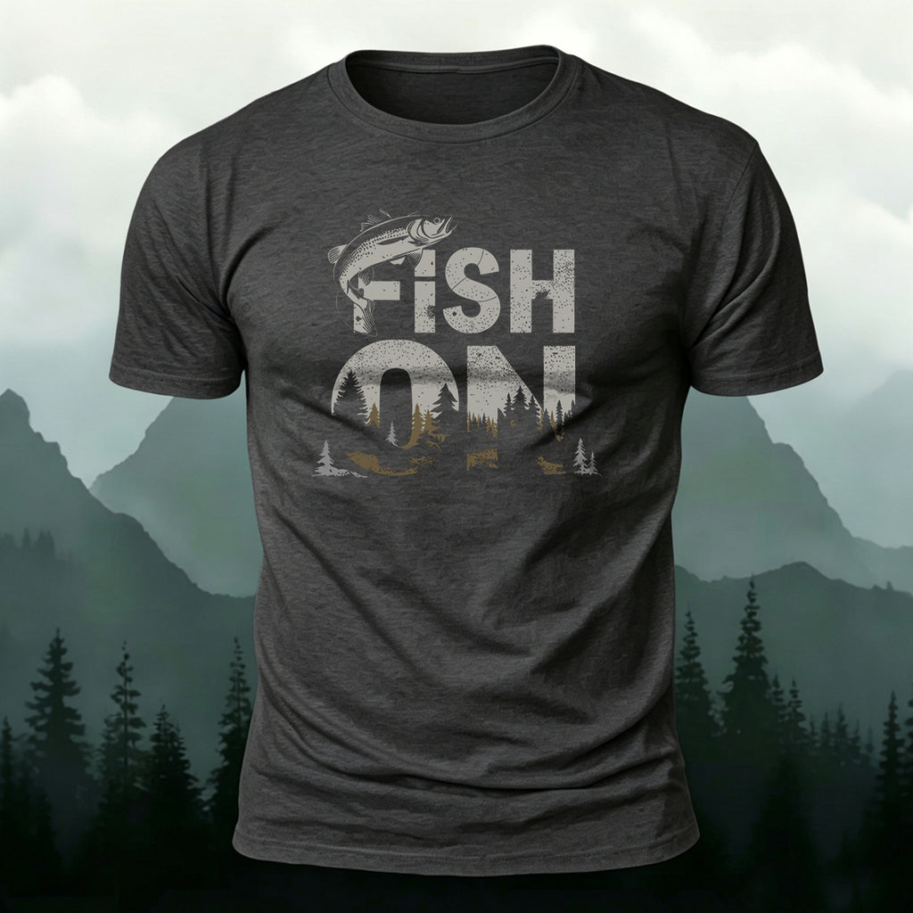 FISH ON Printed Casual Premium Cotton T-Shirt