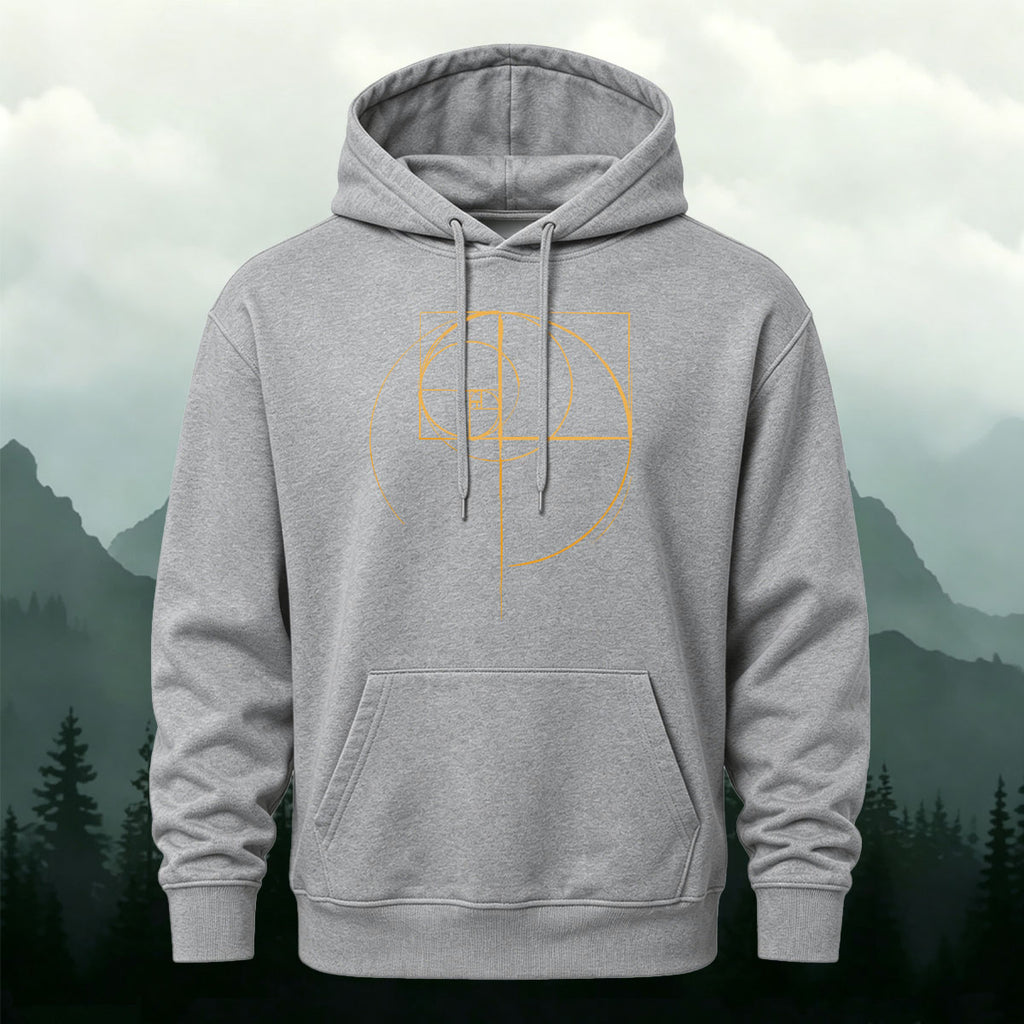 Cotton Made Golden Ratio Geometric Print Hoodie