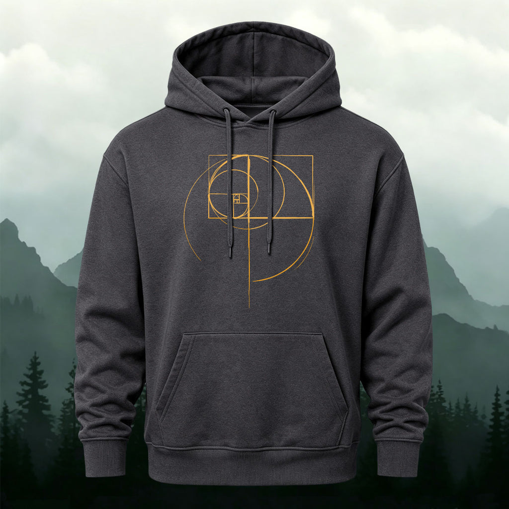 Cotton Made Golden Ratio Geometric Print Hoodie