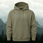Cotton Made Minimalist Abstract Line Print Hoodie