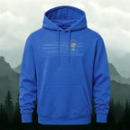 Cotton Made Minimalist Abstract Line Print Hoodie