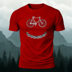 Fun Bicycle Print Casual Soft Cotton T-Shirt