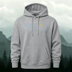 Cotton Made Minimalist Abstract Line Print Hoodie