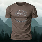 Fun Bicycle Print Casual Soft Cotton T-Shirt