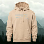 Cotton Made Minimalist Abstract Line Print Hoodie