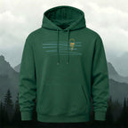 Cotton Made Minimalist Abstract Line Print Hoodie
