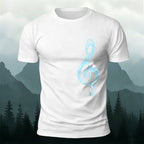 Musical Note Print Casual Soft Cotton T-Shirt