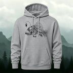 Cotton Made Deep Sea Anglerfish Skeleton Print Hoodie