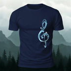 Musical Note Print Casual Soft Cotton T-Shirt