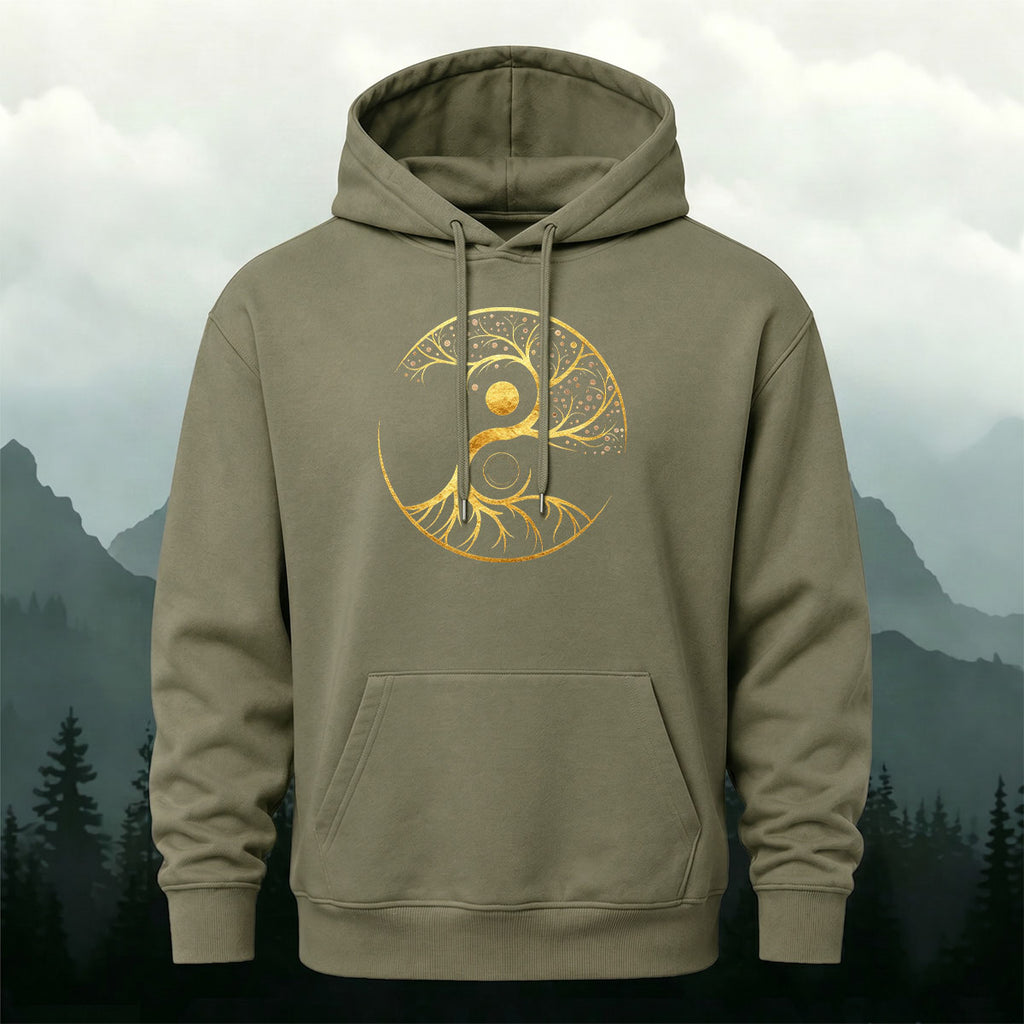Cotton Made Tree of Life Print Hoodie