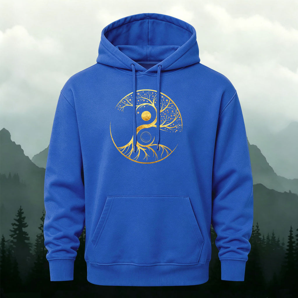 Cotton Made Tree of Life Print Hoodie