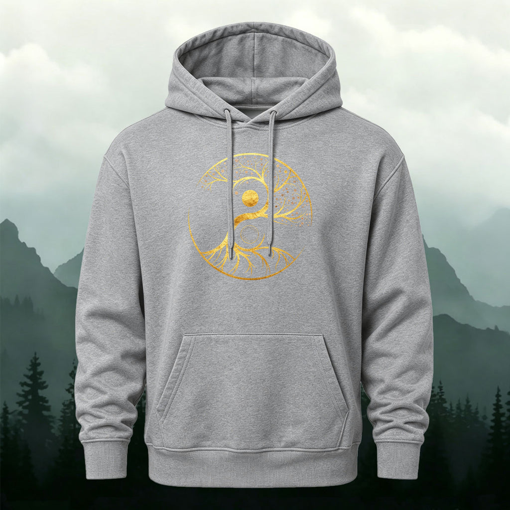 Cotton Made Tree of Life Print Hoodie