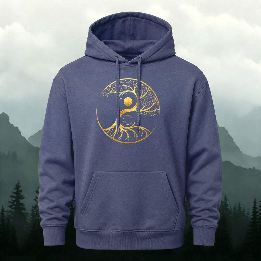 Cotton Made Tree of Life Print Hoodie