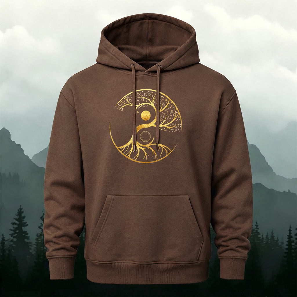 Cotton Made Tree of Life Print Hoodie