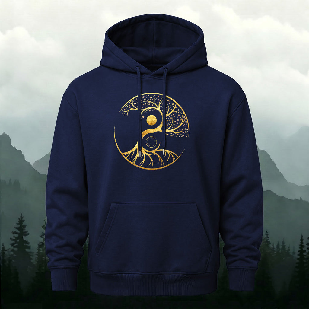 Cotton Made Tree of Life Print Hoodie