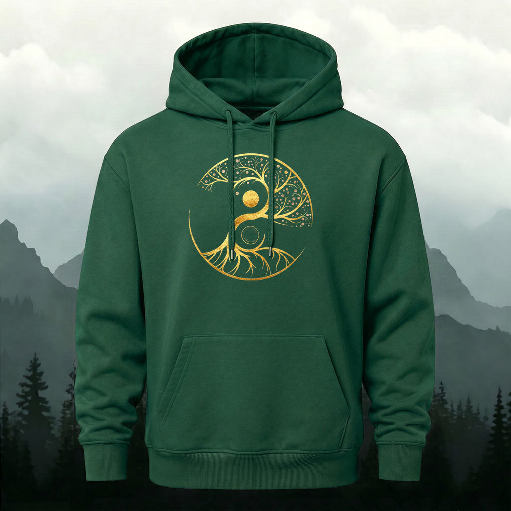 Cotton Made Tree of Life Print Hoodie