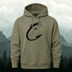 Cotton Made Creative Fish Shaped Hook Print Hoodie