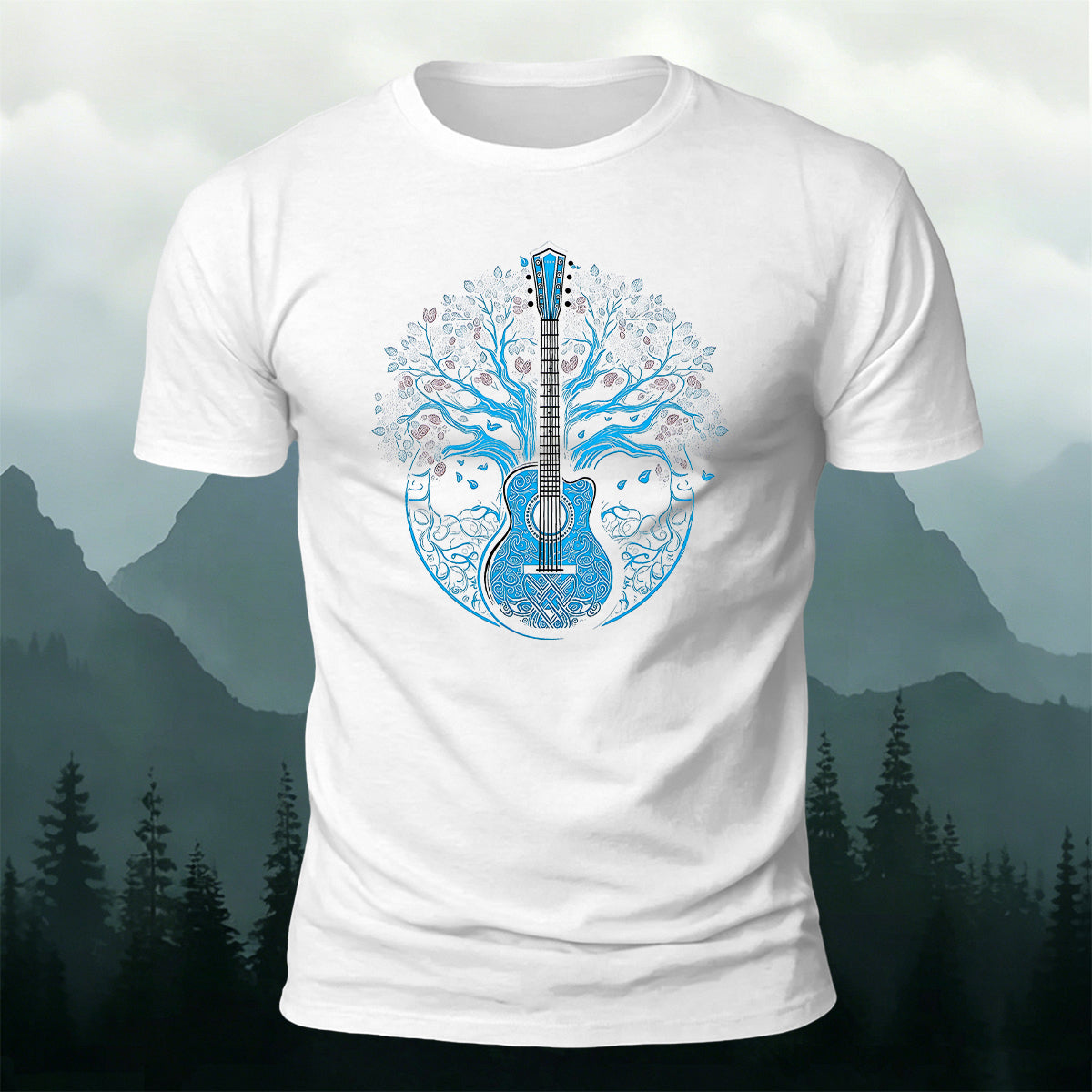 Music of Life Printed Casual Premium Cotton T-Shirt