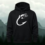 Cotton Made Creative Fish Shaped Hook Print Hoodie