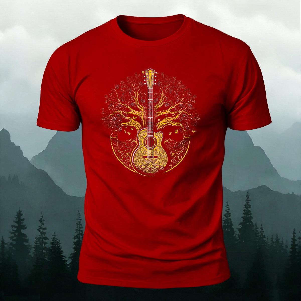Music of Life Printed Casual Premium Cotton T-Shirt