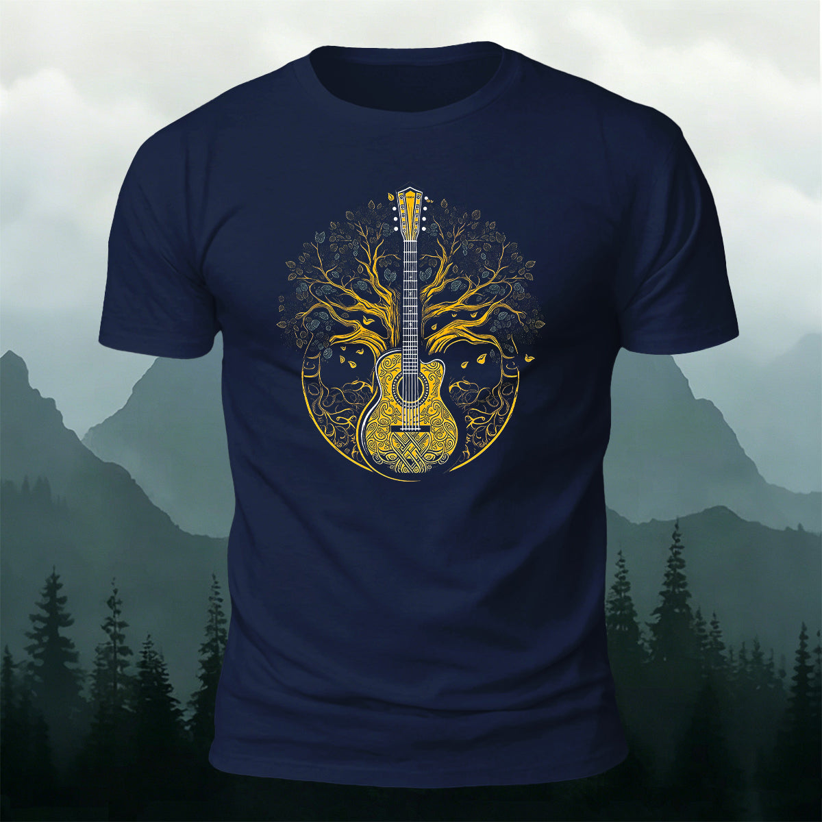 Music of Life Printed Casual Premium Cotton T-Shirt