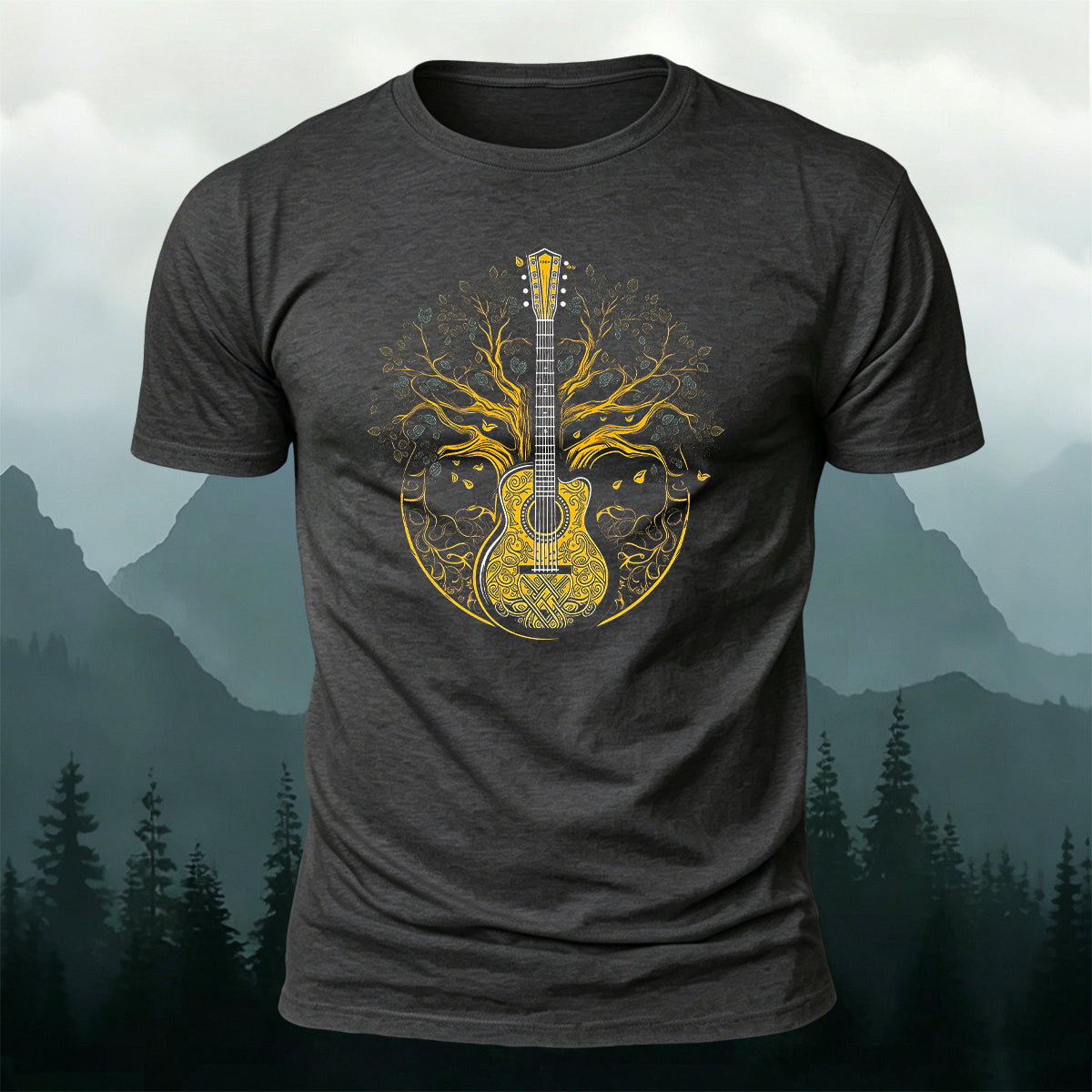 Music of Life Printed Casual Premium Cotton T-Shirt