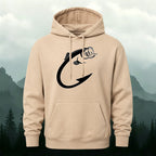 Cotton Made Creative Fish Shaped Hook Print Hoodie