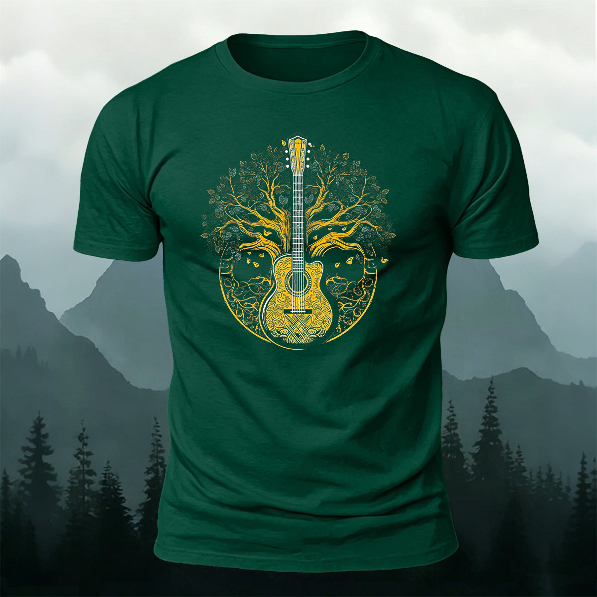 Music of Life Printed Casual Premium Cotton T-Shirt