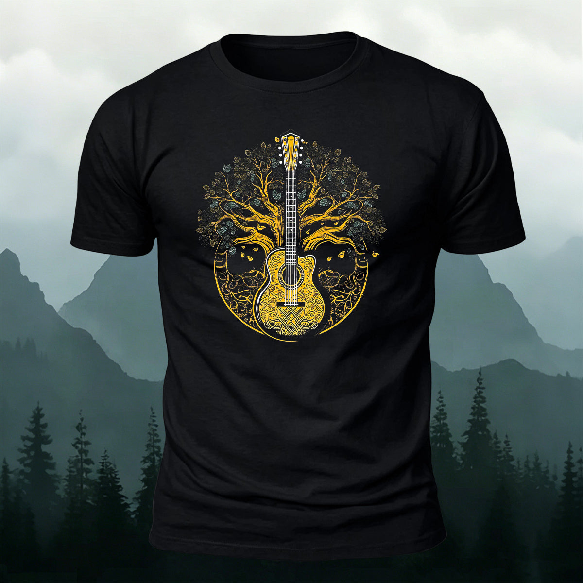 Music of Life Printed Casual Premium Cotton T-Shirt