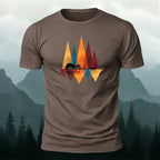 Art Forest Print Casual Cotton T-Shirt