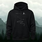 Cotton Made Minimalist Style Cycling Print Hoodie