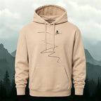 Cotton Made Minimalist Style Cycling Print Hoodie