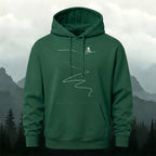 Cotton Made Minimalist Style Cycling Print Hoodie