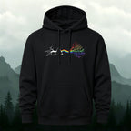 Cotton Made Creative Rainbow Tree Print Hoodie