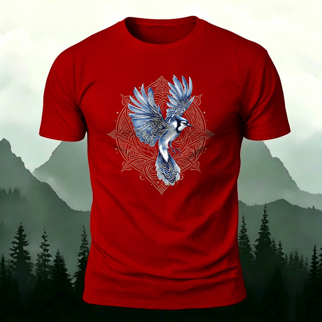 Celtic Totem Print Casual Premium Cotton T-Shirt