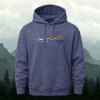 Cotton Made Creative Rainbow Tree Print Hoodie