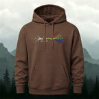 Cotton Made Creative Rainbow Tree Print Hoodie