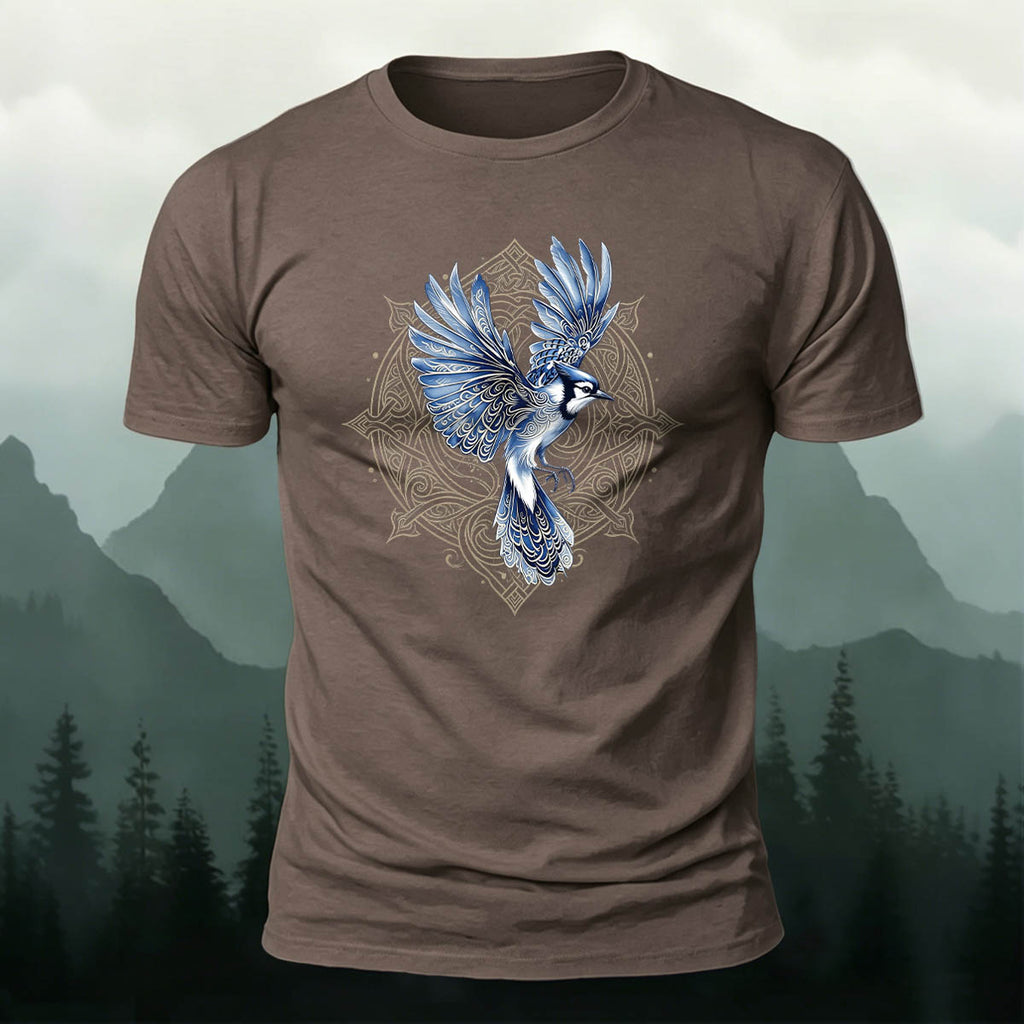 Celtic Totem Print Casual Premium Cotton T-Shirt