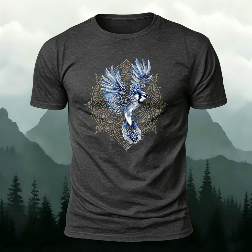 Celtic Totem Print Casual Premium Cotton T-Shirt