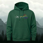 Cotton Made Creative Rainbow Tree Print Hoodie