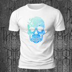 Cool Skull-Print Casual 100% Cotton T-Shirt