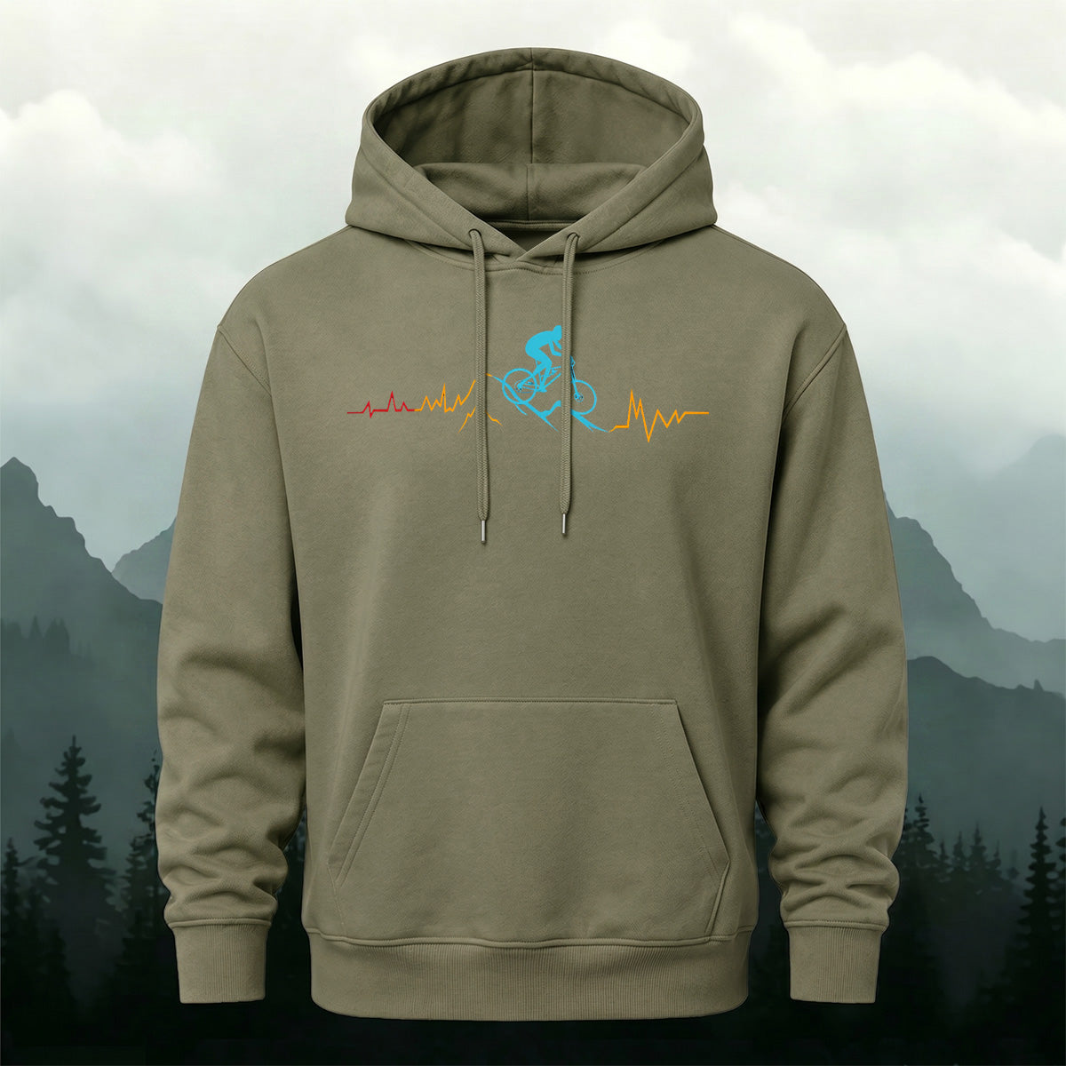 Cotton Made Cycling Heartbeat Hoodie