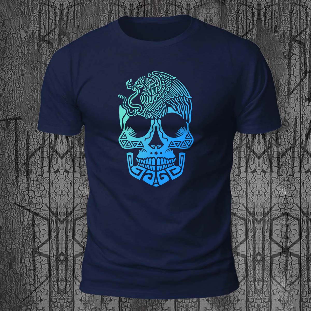 Cool Skull-Print Casual 100% Cotton T-Shirt