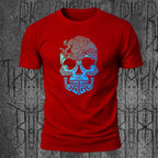 Cool Skull-Print Casual 100% Cotton T-Shirt