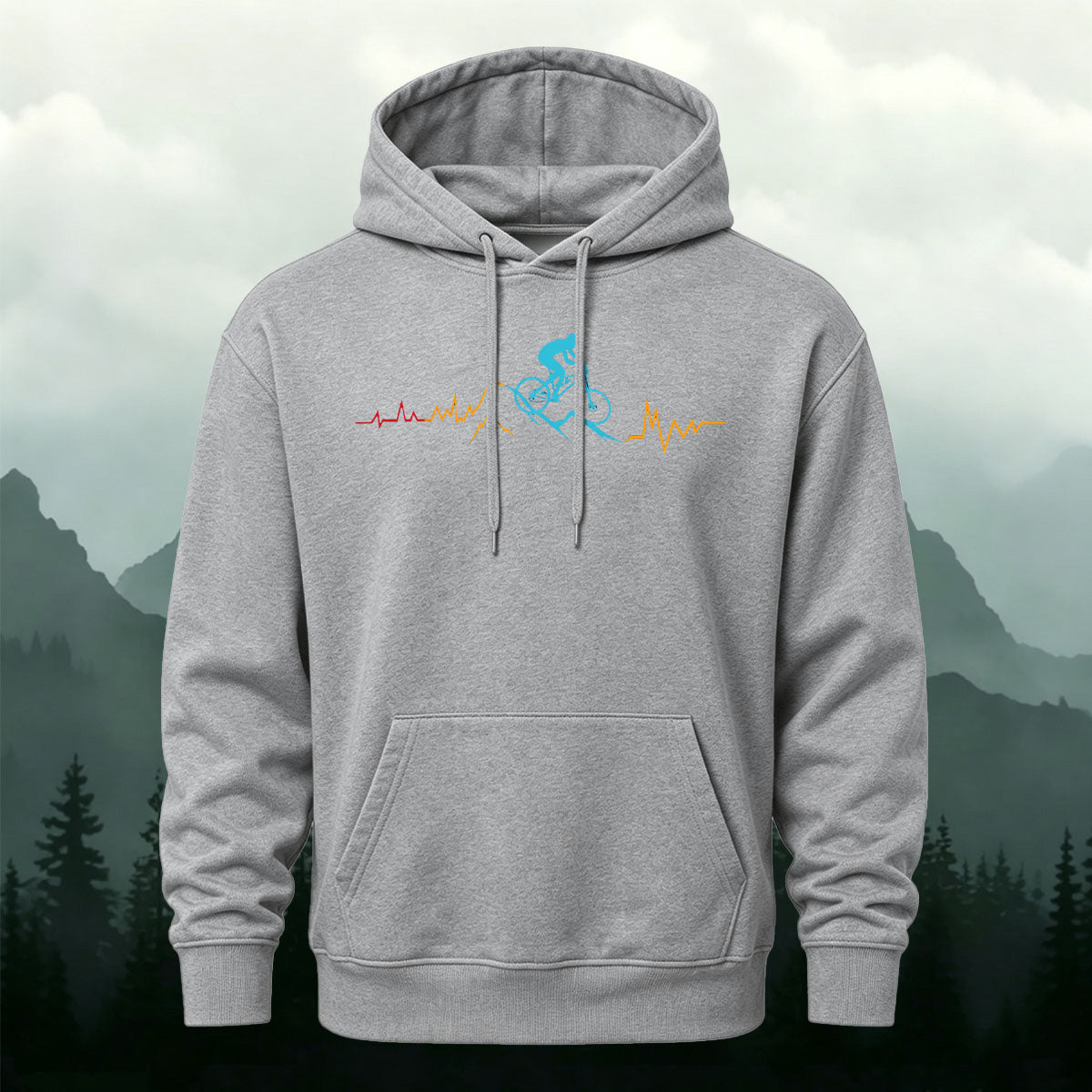 Cotton Made Cycling Heartbeat Hoodie