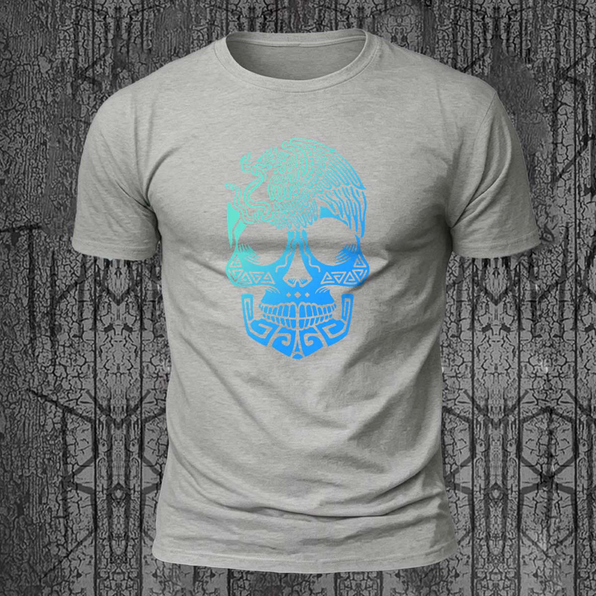 Cool Skull-Print Casual 100% Cotton T-Shirt